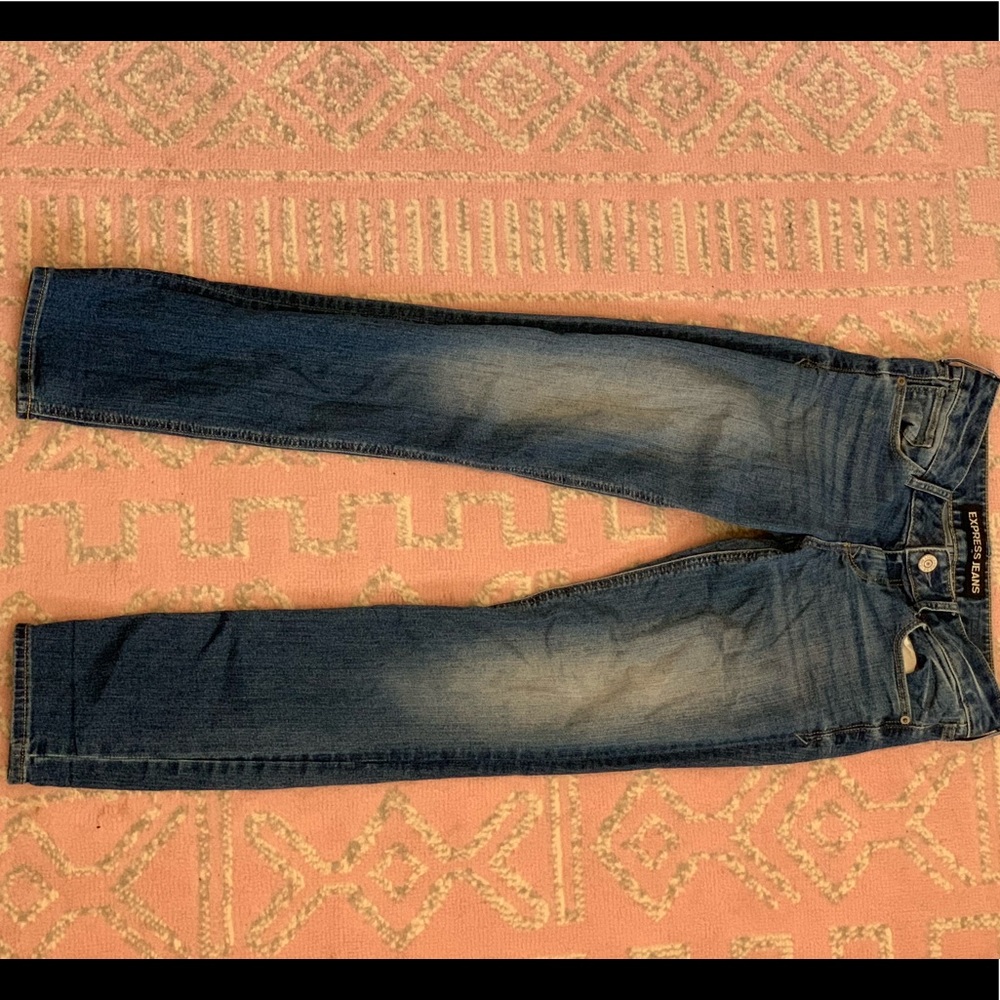Light blue denim jeans